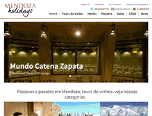 Tablet Screenshot of mendozaholidays.com
